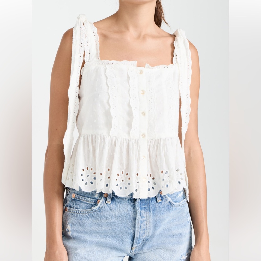 Farm Rio Eyelet Top, XS - Picture 6 of 11